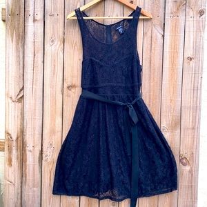 EUC Torrid Plus Size Black Lace A-Line Dress